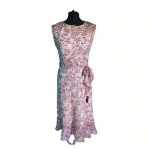 Lauren Ralph Lauren sleeveless floral midi dress